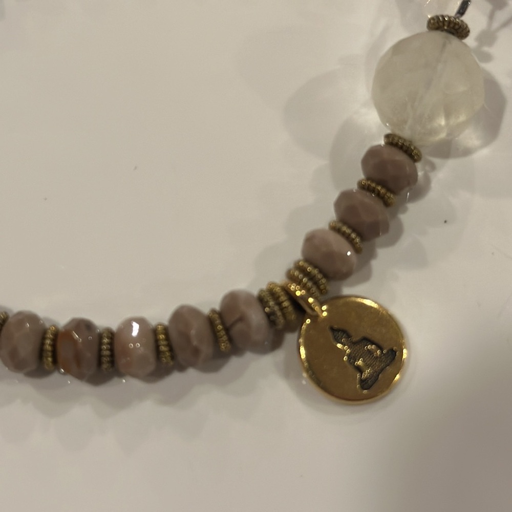 Handcrafted artisan bracelet made with authentic genuine gemstones.